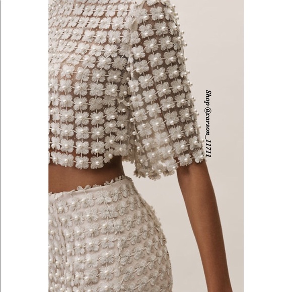 NWT Anthropologie Champagne Pearl Two Pieces Set - Picture 3 of 6